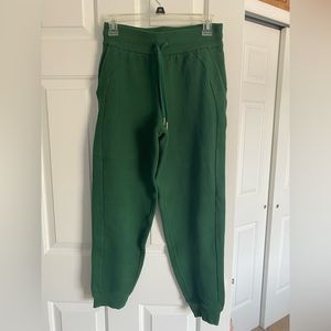 LULULEMON scuba high rise jogger full length everglade green